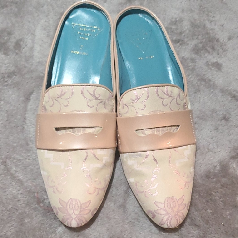 Valentina Rangoni satin mules size 7